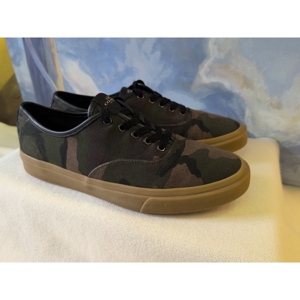 Coach Mens 11.5 Camo Sneakers FG3504 - Picture 4 of 10